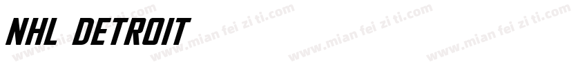 NHL Detroit字体转换